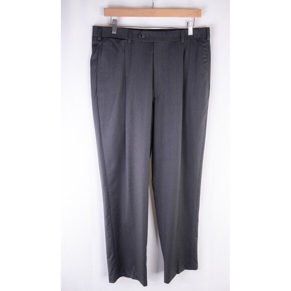 Daniel Cremieux 2-Pcs Suit Striped Gray Blazer Coat 38R Dress Pants 34X30 EUC - Picture 15 of 16